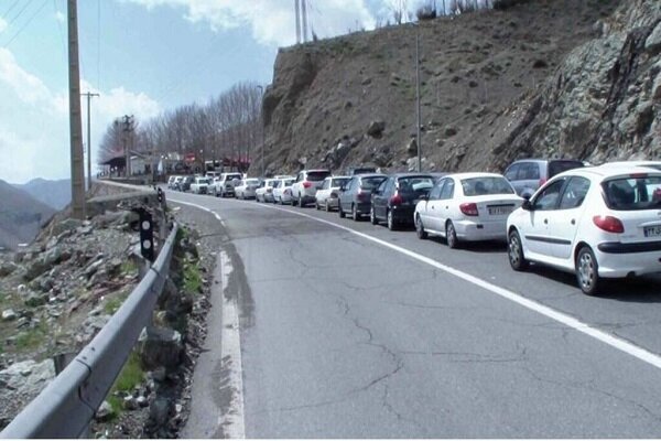 ترافیک سنگین در محور شهریار - تهران