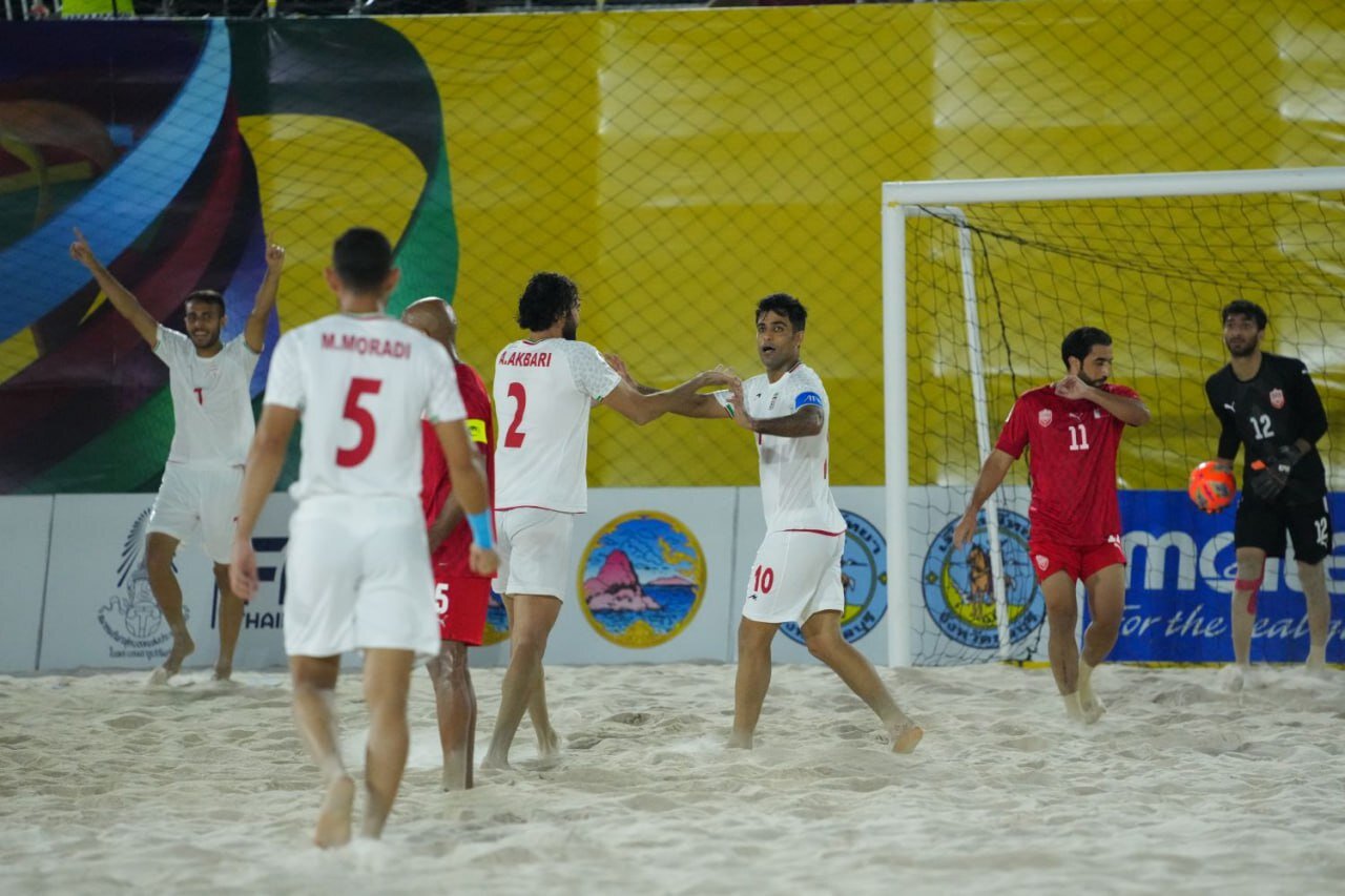 پیروزی تیم ملی فوتبال ساحلی ایران مقابل آذربایجان