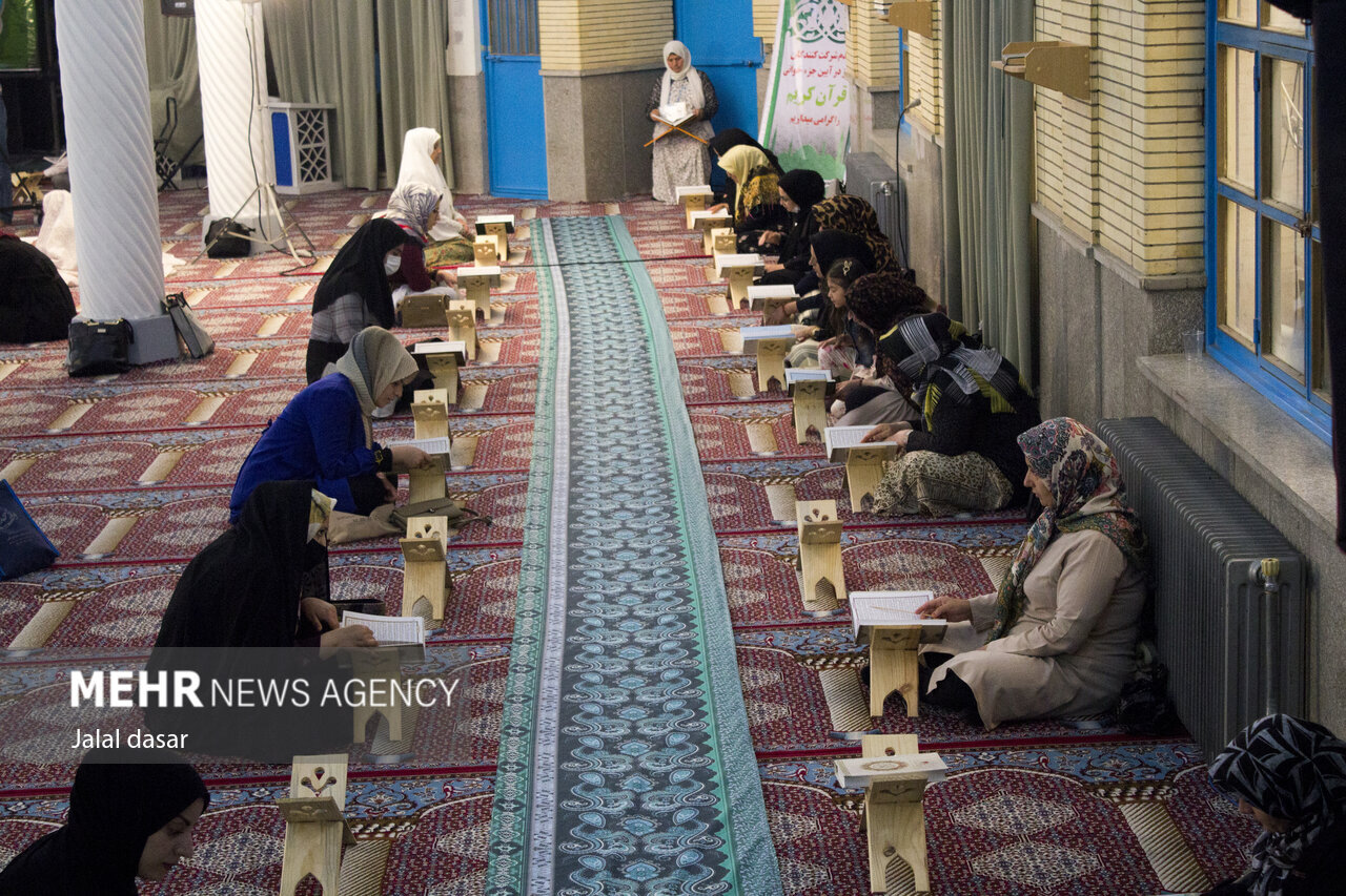 مراسم جز خوانی قرآن در ۳۰ مسجد اسدآباد