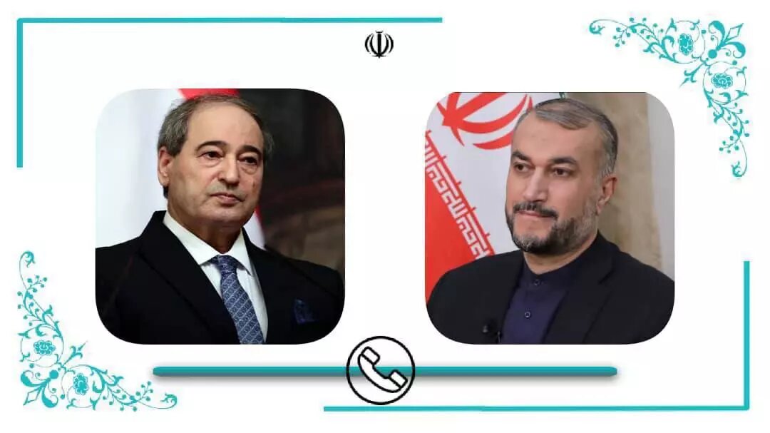 وزرای خارجه جمهوری اسلامی ایران و  سوریه تلفنی گفت‌وگو کردند