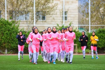 تمرین تیم ملی فوتبال بانوان ایران - تمرین تیم ملی فوتبال زنان ایران