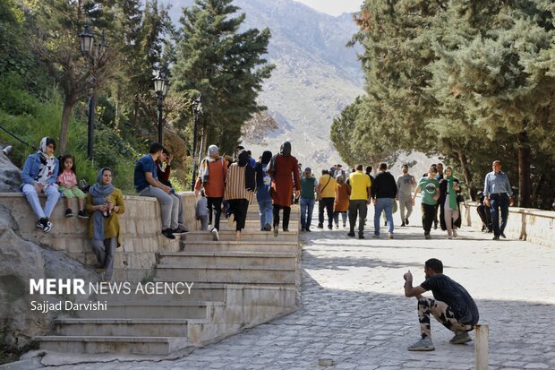 Falakol Aflak Castle during Nowruz holidays