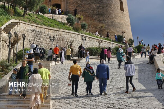 Falakol Aflak Castle during Nowruz holidays