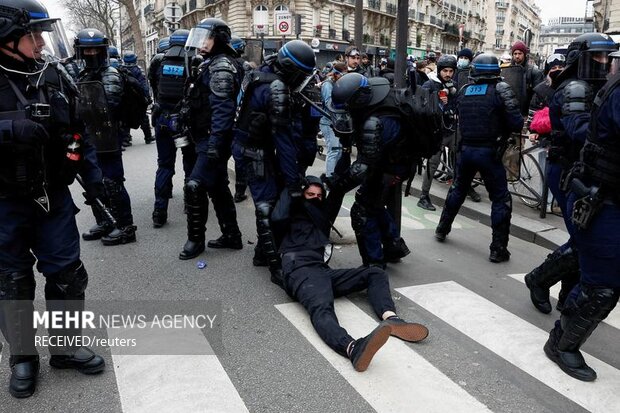 ۱۸۰ نفر در اعتراضات فرانسه بازداشت شدند+ فیلم