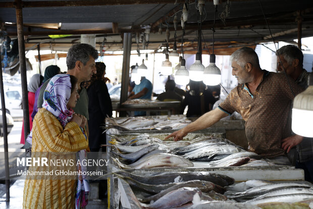 بازار ماهی فروشان بوشهر در نوروز 1402