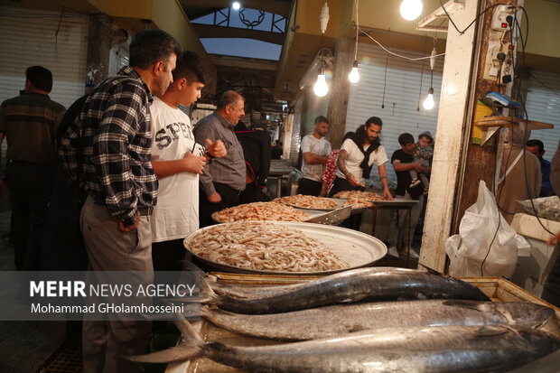 بازار ماهی فروشان بوشهر در نوروز 1402