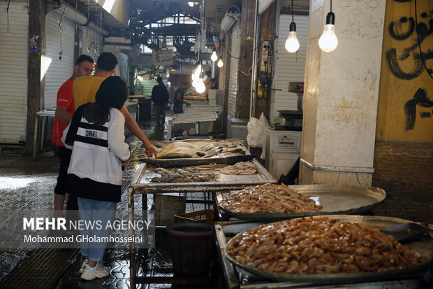 بازار ماهی فروشان بوشهر در نوروز 1402