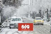 تصاویری از بارش شدید برف در اردبیل