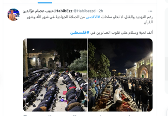 سیل نمازگزاران در مسجد الاقصی توطئه‌ها را خنثی می‌کند