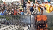 ہندوستان کے مختلف شہروں میں فرقہ وارانہ فسادات