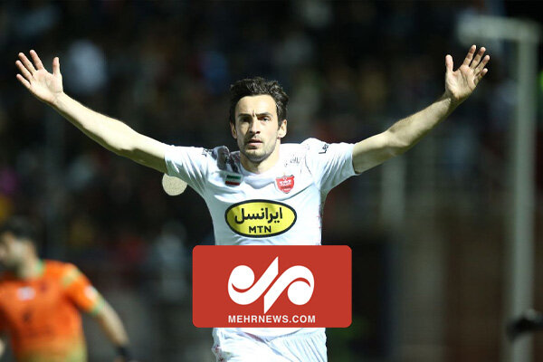 تک گل پرسپولیس مقابل مس درهفته بیستوچهارم لیگبرتر فوتبال