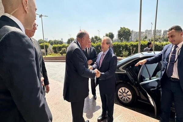 وزير الخارجية المصري يستقبل نظيره السوري في مطار القاهرة