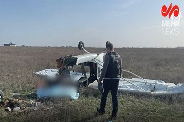 سقوط یک هواپیما در «ولگوگراد» روسیه/ خلبان جان باخت+ فیلم