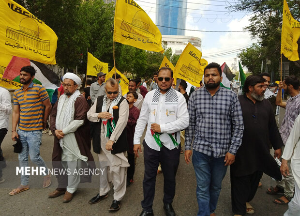 کراچی، اسرائیل مخالف احتجاجی مظاہرہ
