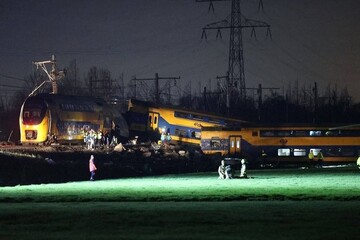 یک کشته و 30 زخمی بر اثر سانحه خارج شدن قطار از ریل در هلند