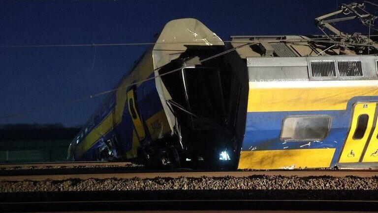 یک کشته و 30 زخمی بر اثر سانحه خارج شدن قطار از ریل در هلند