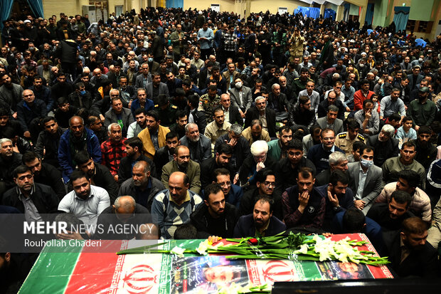 Funeral for IRGC military advisor who martyred in Syria
