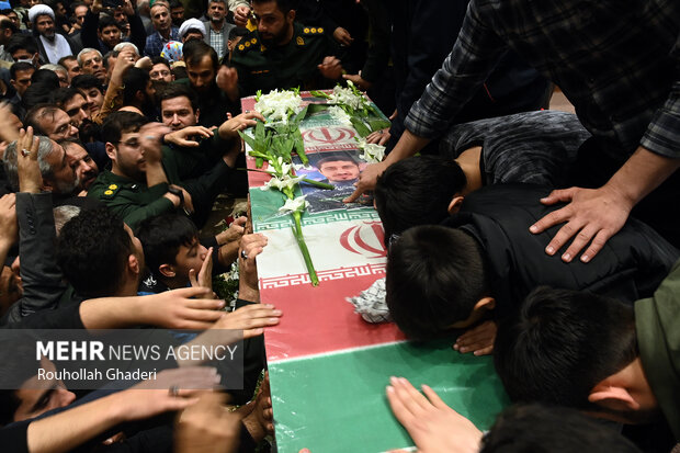 Funeral for IRGC military advisor who martyred in Syria
