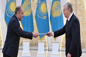 New Iran envoy submits credentials to Kazakh president