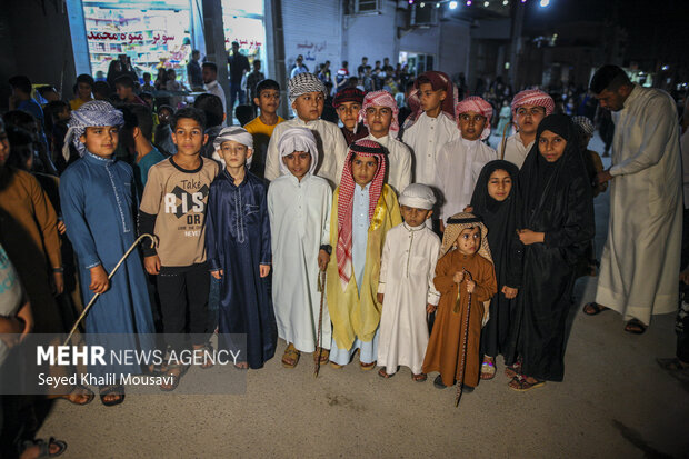 آیین سنتی «گرگیعان» در شبیشه اهواز