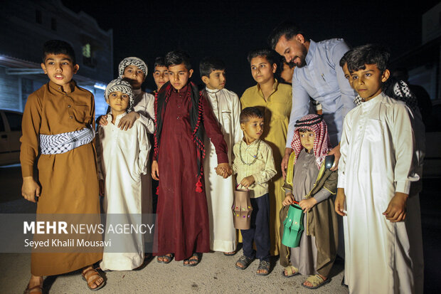 آیین سنتی «گرگیعان» در شبیشه اهواز