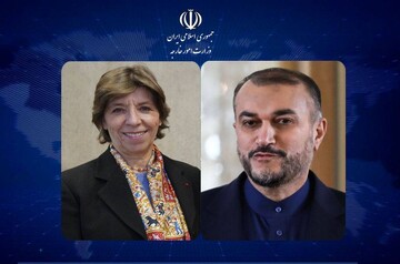 بیجنگ میں ایران اور فرانس کے وزرائے خارجہ کی ملاقات
