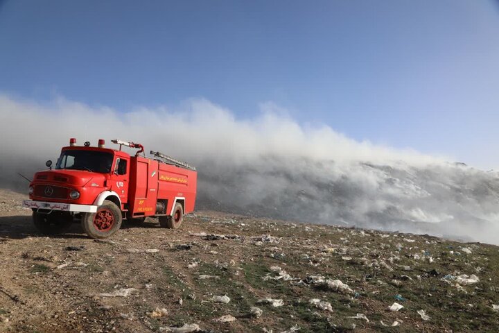 حریق در سایت زباله مهتر مهار شد