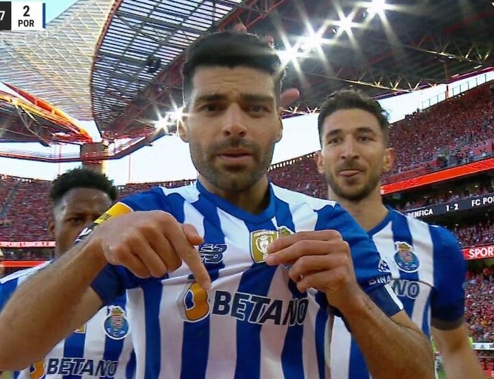 گلزنی طارمی در دیدار حیثیتی با بنفیکا / شادی گل جنجالی مهاجم ایران 4