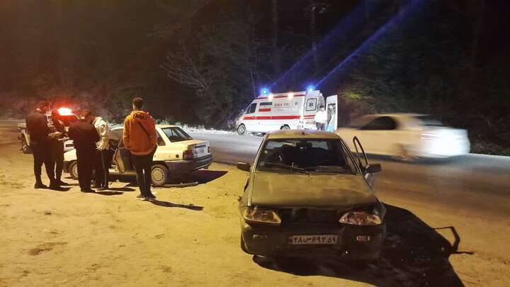 سانحه رانندگی در جاده «زیارت» گرگان ۵ نفر را راهی بیمارستان کرد