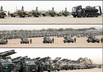 1084 نوعا من المعدات والأسلحة الجديدة ينضم إلى القوات البرية للجيش الإيراني