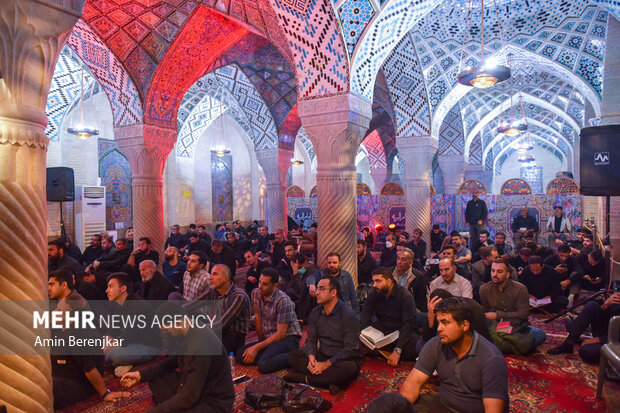 مراسم شب قدر در مسجد نصیرالملک شیراز