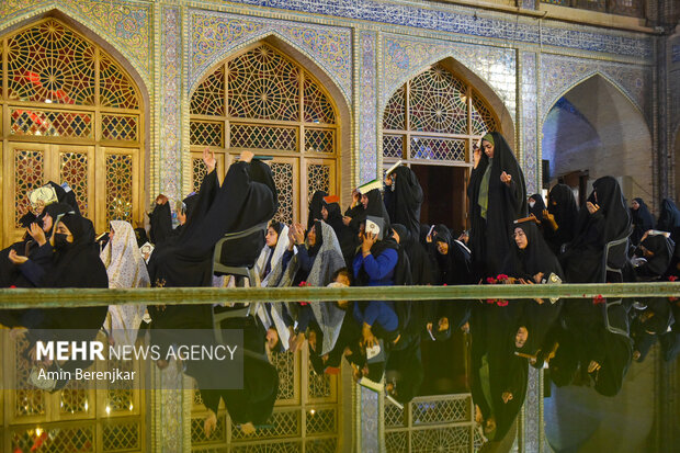 مراسم شب قدر در مسجد نصیرالملک شیراز