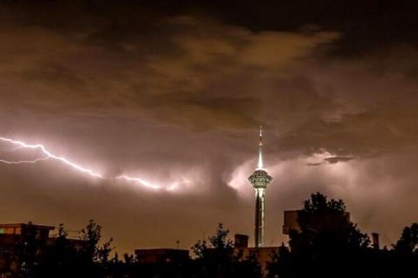 پیش بینی وزش باد شدید، رگبار و رعد و برق در تهران