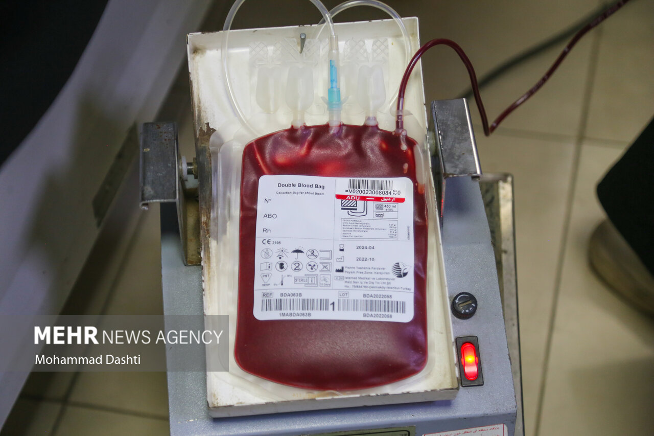 اهدای خون ۸۰۰۰ کرمانشاهی در ۲ ماهه ابتدایی سال جاری