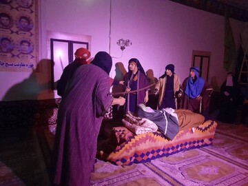 اجرای نمایش «قانلی محراب» در شهرستان گرمی اردبیل