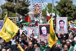 People of Arak hold rallies in solidarity with Palestine