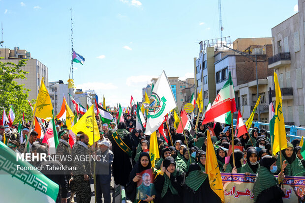 آغاز راهپیمایی روز جهانی قدس در تهران