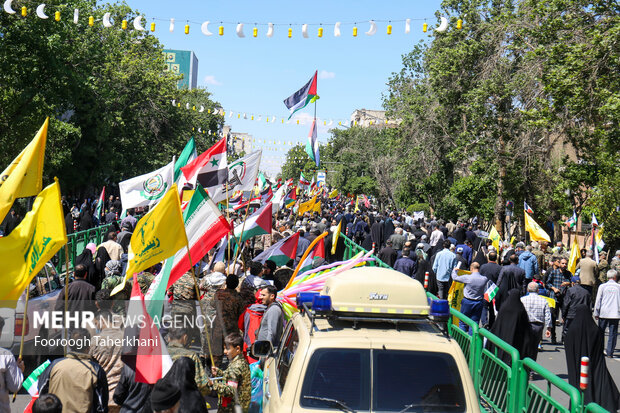 آغاز راهپیمایی روز جهانی قدس در تهران