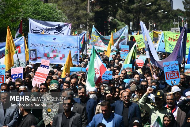استان سمنان سراسر حماسهسازی شد/ درخشش مردم در حمایت از فلسطین