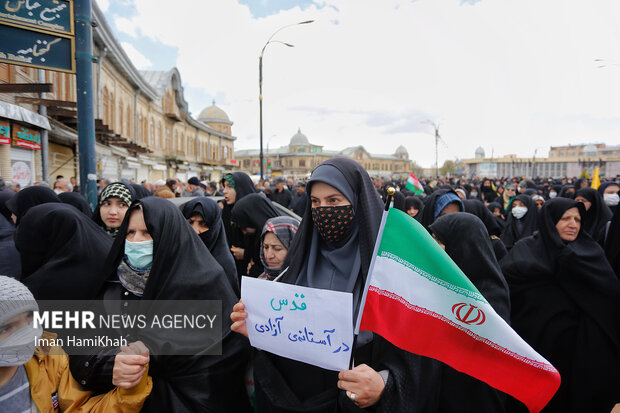 راهپیمایی روز قدس در همدان