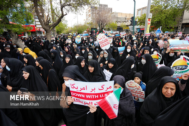 راهپیمایی روز قدس در همدان