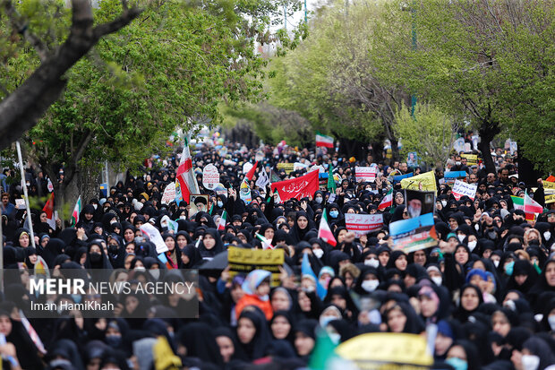 راهپیمایی روز قدس در همدان