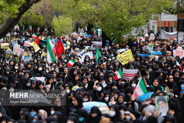 راهپیمایی روز قدس در همدان