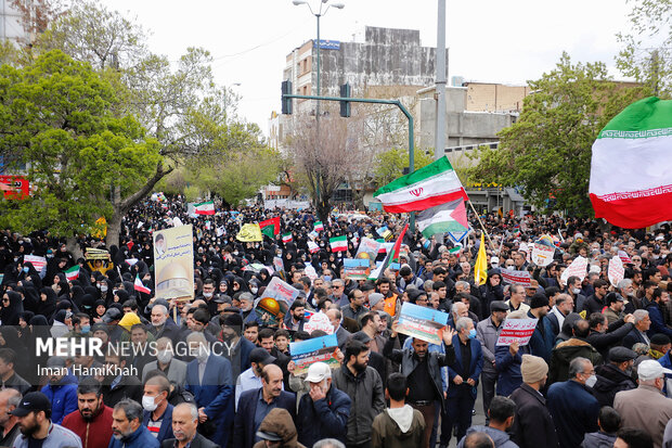 راهپیمایی روز قدس در همدان