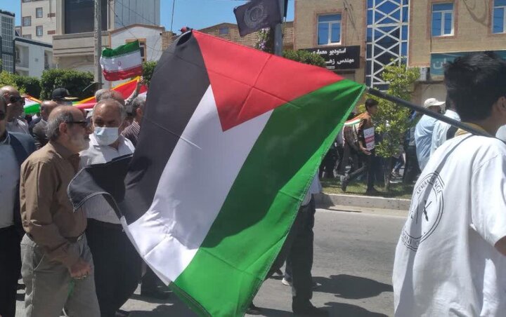 فریاد «مرگ بر اسرائیل» در گناوه طنین انداز شد