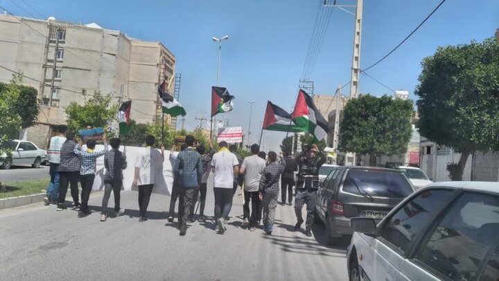 فریاد «مرگ بر اسرائیل» در گناوه طنین انداز شد