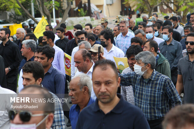 راهپیمایی روز جهانی قدس - جزیره کیش