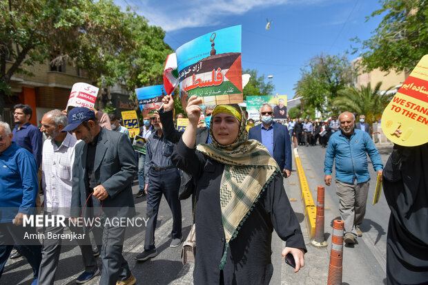 راهپیمایی روز قدرس در شیراز