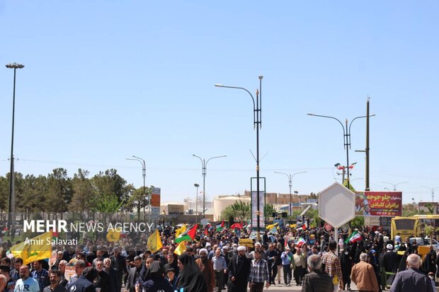 راهپیمایی روز قدس در سمنان