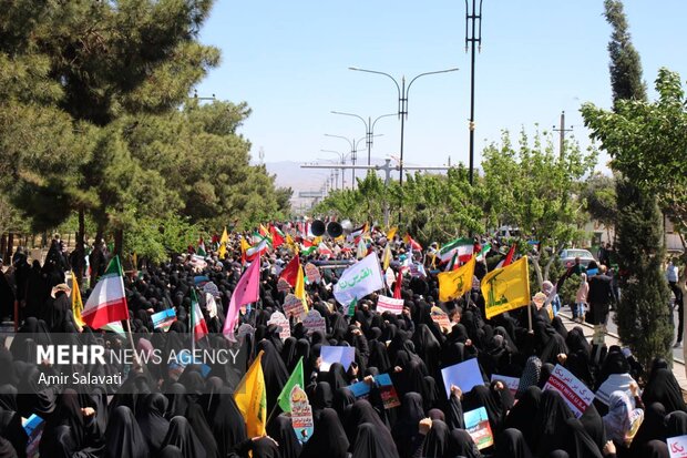 راهپیمایی روز قدس در سمنان